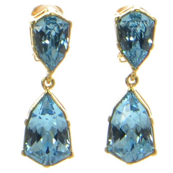 Oscar De La Renta Gallery Set Crystal Earring - Picture 1 of 4